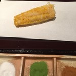 京都 天ぷら圓堂 - お店のおすすめ、トウモロコシ