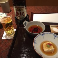 京都 天ぷら圓堂 岡ざき邸 - お通しは、お豆腐