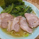 家系ラーメン まこと家 - 2017年12月　チャーシューメン+茎わかめ　900+200円