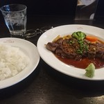 ビストロ文化洋食店 - ガーリックステーキ定食①