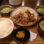 Nagomi Ryourimori To - 牛肉炒め定食（日替わり定食）