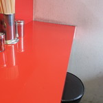 ラーメン二郎 - カウンター席の様子