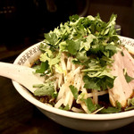 スパイス・ラー麺 卍力 - ＜2018年01月再訪・31回目＞スパイスラーメン・もやし・パクチー・にんにく・1,080円