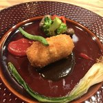 洋食 川ぎし - カニクリームコロッケ