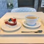 カフェ・ディ・フェスタ - アメリカンコーヒーフレーズフロマージュブラン 2016/12/08