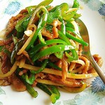 中国料理 富美 - ピーマンと豚肉のピリ辛炒め
