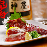 Assorted specially selected horse sashimi