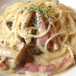 トラットリア ナトゥーラ - ランチコースのパスタ（カルボナーラ）