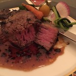 堺筋倶楽部　L'HISTOIRE - 和牛フィレ肉ステーキとフォアグラのロッシーニ風