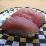 廻転寿司弁慶 - 本マグロ三貫盛り（大トロ、中トロ、赤身）