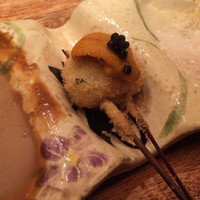 串揚げキッチン だん 十三店 - 子持ち昆布生うにキャビアのせ