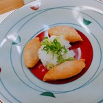 そば工房 玉江 - そば掻き揚げ