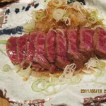 手打ち蕎麦 寺田家 - 牛のタタキ