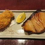 りょうりや 御旅屋 - 牡蠣ふらいと鰤の粕幽庵焼