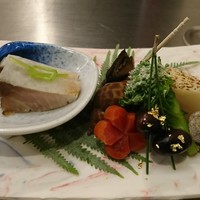 なにわ天ぷら 維心 - 前菜盛り合わせ