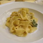リストランテ ラ チャウ - パンチェッタと春菊のカルボナーラ