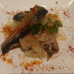 銚子イワシとレモンのマリネ（エスカペッシュ）