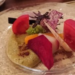 らんぷ亭 - 無農薬野菜の盛り合わせ♪