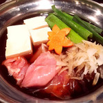 和酒おのろじ - 鶏豆腐すき焼き風