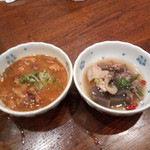 日本一の串かつ 横綱 - どて焼き、モツ煮