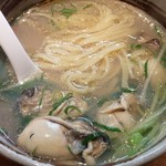 ラーメン巌哲 - カキ塩つけ麺（某日限定）
