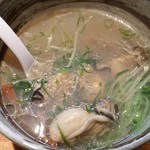 ラーメン巌哲 - カキ塩つけ麺（某日限定）