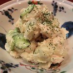 興 - 「九州産　新じゃがいも　ポテトサラダ」；新じゃがらしさを活かす為にマヨネーズは控えめ、あっさり仕上げ！