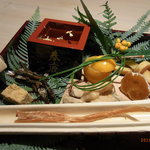 くろぎ - 叩きゴボウ、市田柿、立作り　ばちこ、玉子焼き、金柑