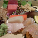 くろぎ - お作り　北海道産鮪　豊後水道白身雲丹巻　関鯖