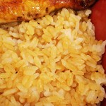 うな繁 - ごはんも硬めな炊き加減。