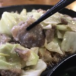 海賊うどん - 肉は こんなんやけん
豚のハラミ肉です