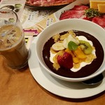 ジョナサン - アサイーボウル＆アイスカフェオレ