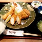 こだわりとんかつ カツ陣 - チキンミックス定食