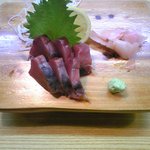 寿司・うなぎ 羽子吾 - 初鰹の刺身