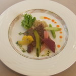 洋風旬彩　Emonder Masser - 料理写真:1,890円Cコース。前菜　牛肉テリーヌみたいな？