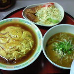 Harupin - 天津飯とミニ味噌ラーメンのセット