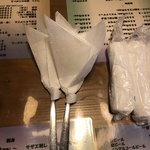 お食事処 ひぜん - 懐かしのチューリップ折のナフキン