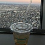 スカイツリーカフェ - ふじりんごの酢×ソーダ