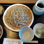 蕎麦蔵めぐみ - もりそばとちょっとご飯