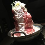 九州黒太鼓 - 肉肉肉×29盛り豆乳チーズ鍋〜雪山純白仕立て〜