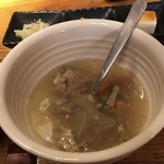 SANKYU - スープ 
            お肉が結構入っています