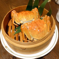 中国飯店 紫玉蘭 - 上海蟹Aコース、上海蟹雌二杯
