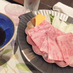 天の丸別邸 風の谷の庵 - 強肴 ：「みかわ牛しゃぶしゃぶ」