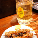 立飲み たきおか - 脂っぽいぼんじりがまた旨い！