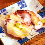 立飲み たきおか - タコにはたっぷりわさび♪