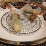 天の丸別邸 風の谷の庵 - 天婦羅：「車海老えごま巻」