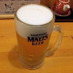 あじ彩 - あじ彩 「生ビール」