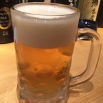 井出家 - 生ビール