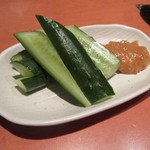お季味 - 「キュウリの肉味噌マヨ」(￥480)
