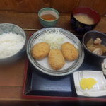 おにぎり家さん - メンチカツ定食